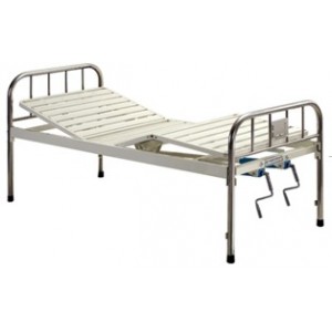 B-29 full-fowler bed with stainless steel headboards